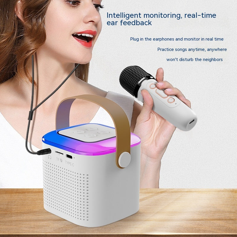 Karaoke Machine Bluetooth Speaker With 2 Wireless Mics - Toofy