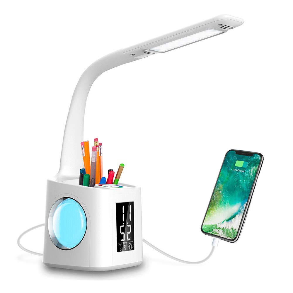 LED Desk Lamp USB Charging Port - Toofy