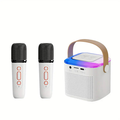 Karaoke Machine Bluetooth Speaker With 2 Wireless Mics - Toofy