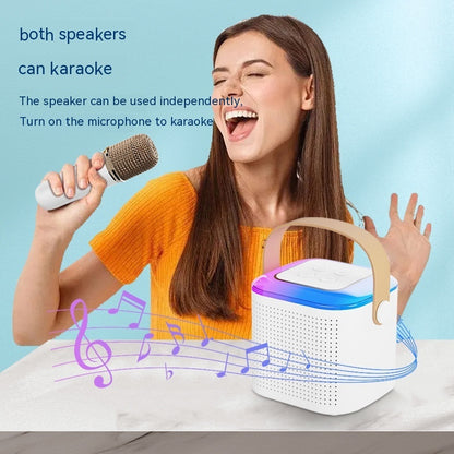 Karaoke Machine Bluetooth Speaker With 2 Wireless Mics - Toofy