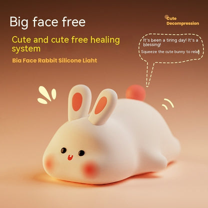 Cute Rabbit LED Night Light Touch Sensor Voice Control